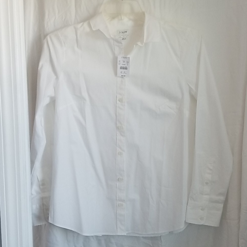 FINAL SALE: NWT J Crew white button down shirt